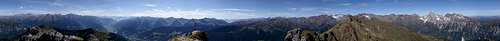 360° summit view Telfer Weissen