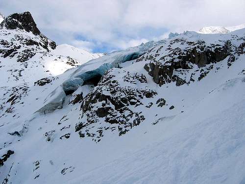Ice caves on the Taschach Glacier