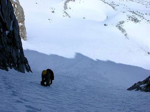 MikeSash lower down on the NE couloir