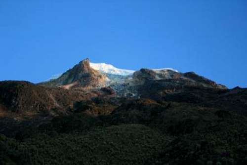 A General View of the South Face of Nevado del Tolima