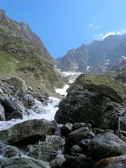 Stream coming from glacier
