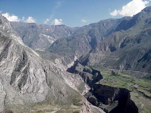 Looking Down Canyon from Cotahausi