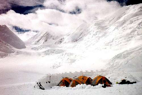 A camp on the Brooks glacier...