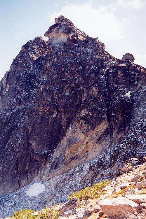The north face of the summit...