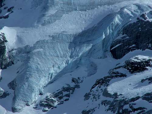 Middle hanging glacier