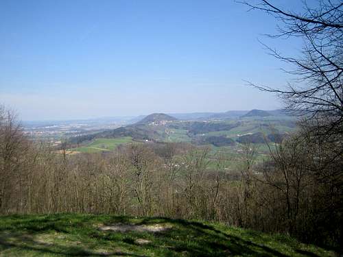 Summit view from Hohenstaufen to the East