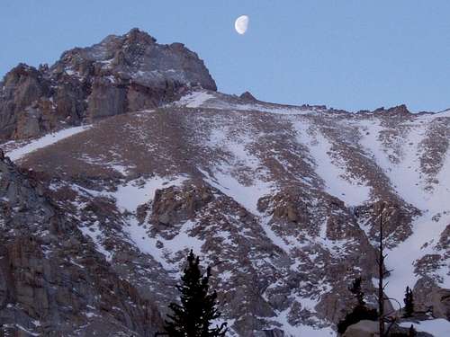 Moon over LeConte