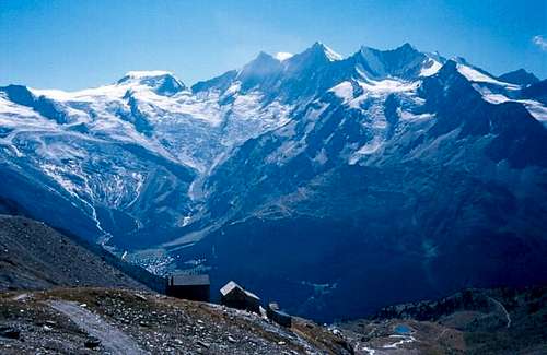 The Weissmies hut at 2726m is...