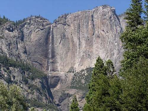 Yosemite Falls late in the...