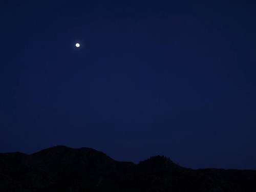 Moon over Cook Peak