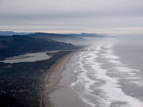 Oregon Coast from the summit of Neah Kah Nie Mountain