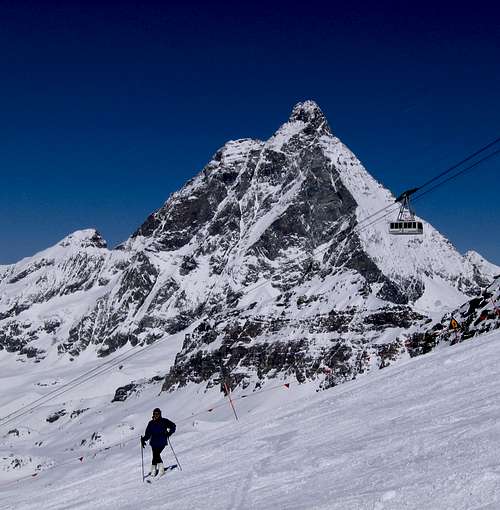Skiing at Cervinia