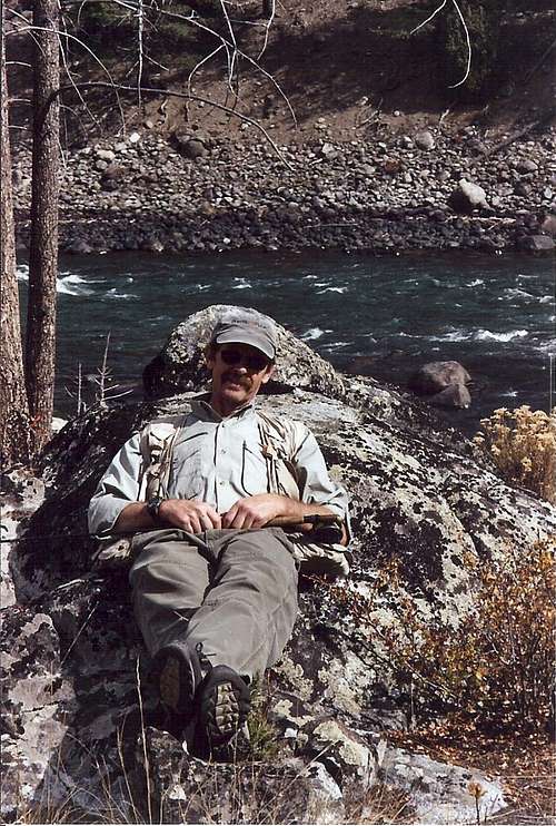 Relaxing along the Yellowstone River