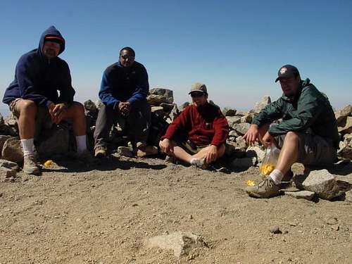 Relaxing at the summit...(we...