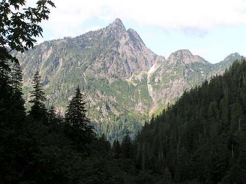 Hall Peak from the trail in...