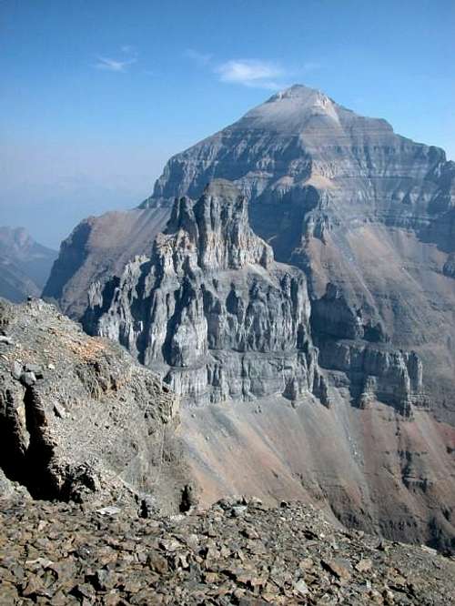 Mount Temple from the summit...