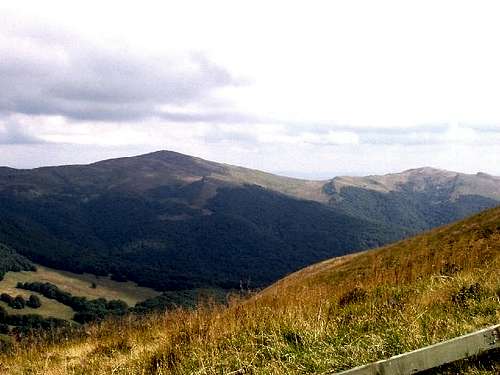 View of Mount Halicz (1333m)