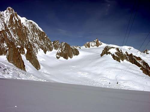 Il Mont Blanc du Tacul (4248 m)...