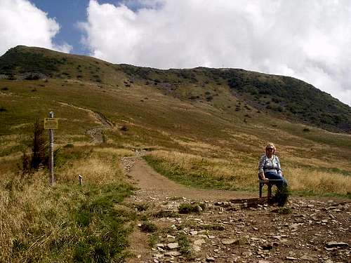 On route up Mount Tarnica