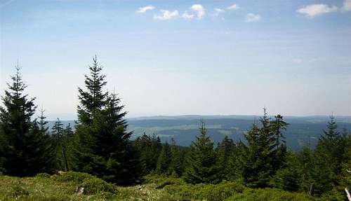 A view of the Harz from the Acker