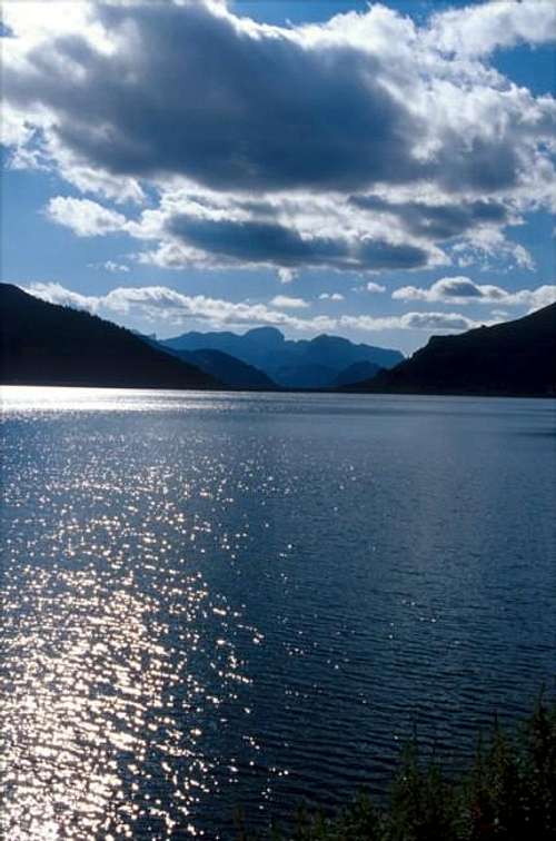 Fedaia lake (2057 meters) -...
