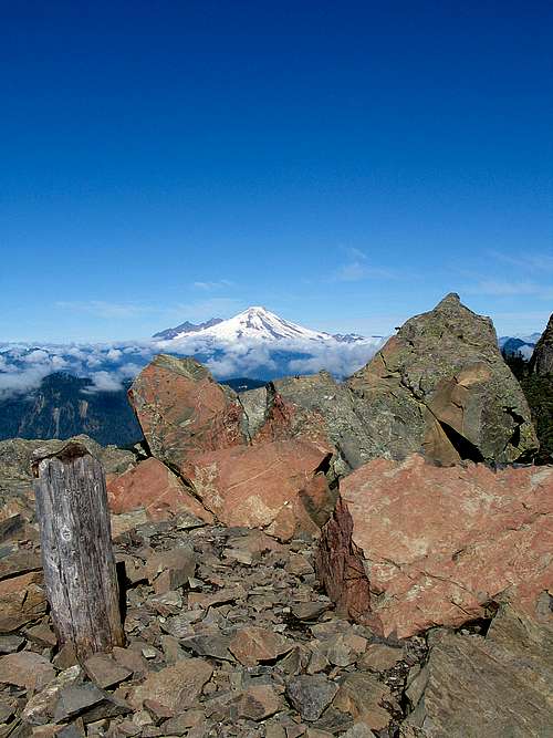 Mount Baker from Sauk Mountain lookout site