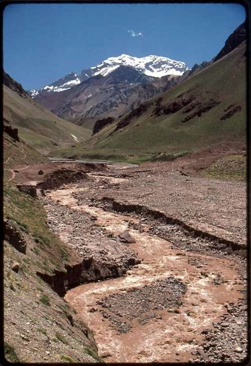 The south face of Aconcagua...