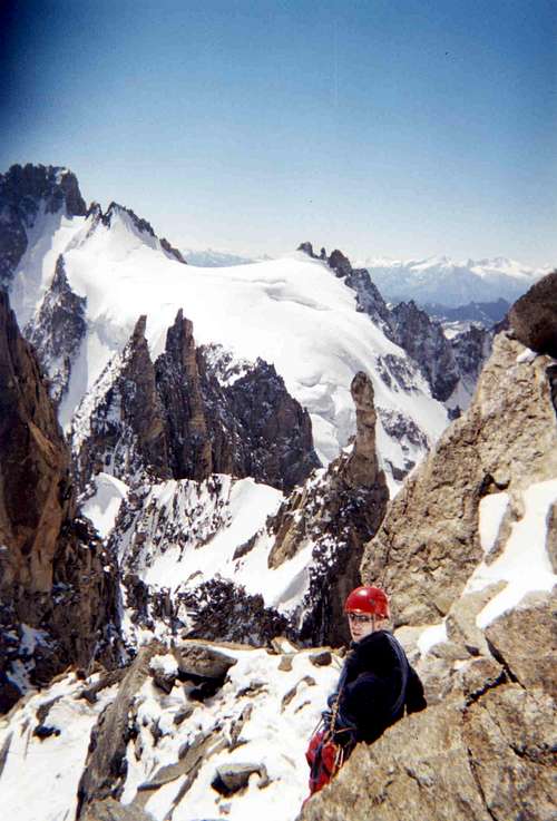 Arête under Les Courtes - Mt Blanc France