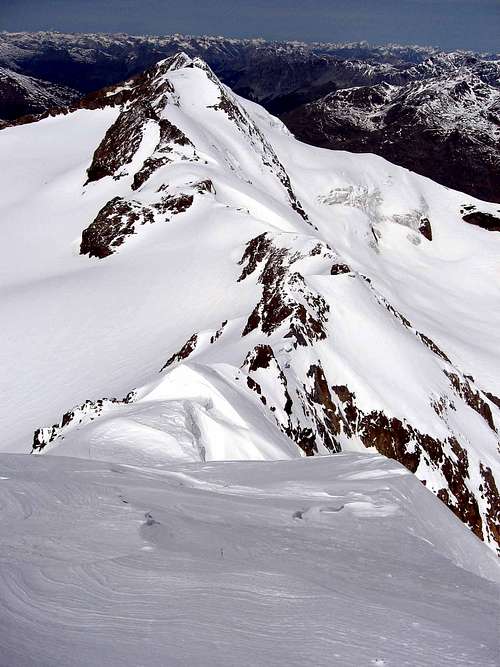 Pizzo Tresero seen from the summit of S.Matteo.