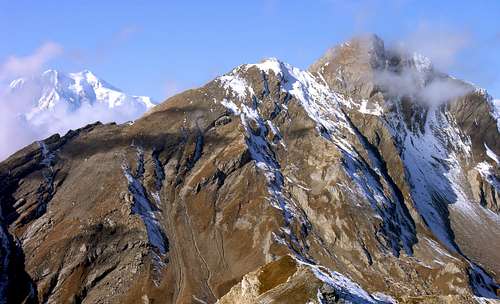 La Grande Rochère (3326 m), vista dalla Testa Serena
