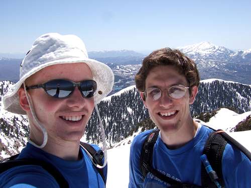 Me and Kent at the summit of Santaquin Peak
