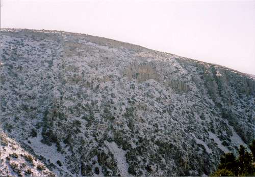 Kakorema ravine,full of snow