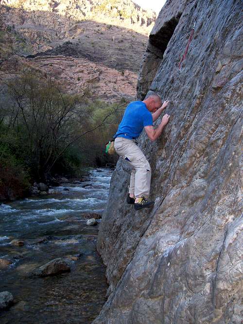 Climbing in Big Cottonwood Canyon with my son Jeremy