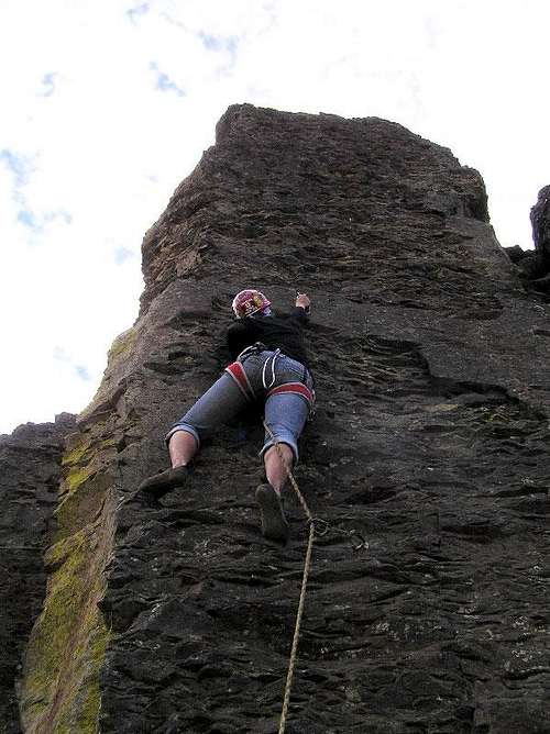 Julia on The Beckey Route (5.7)