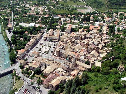 Aerial View of Castellane