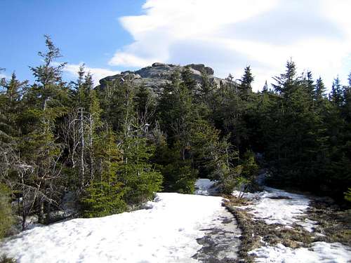 the approach to the summit