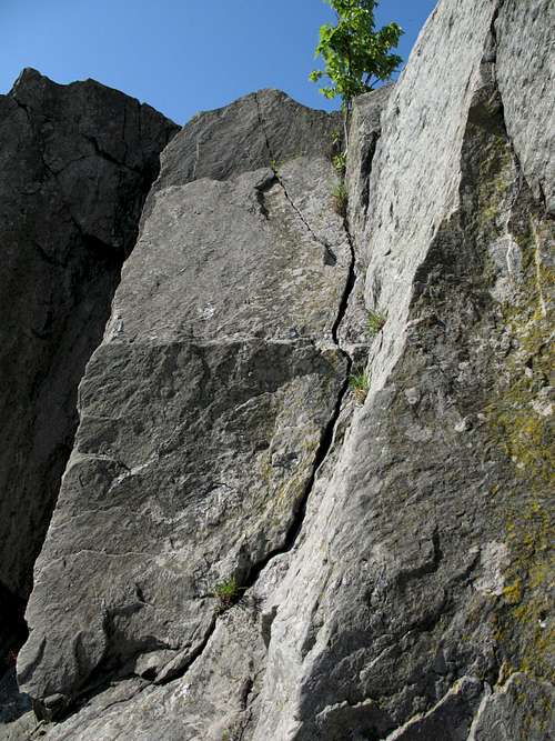 Flat Iron-- Unnamed Crack Climb
