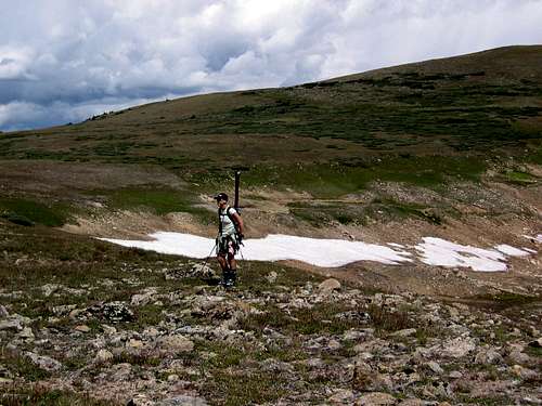 August 2005 Hagerman Pass Looking for Snow to Complete my Turns All Year