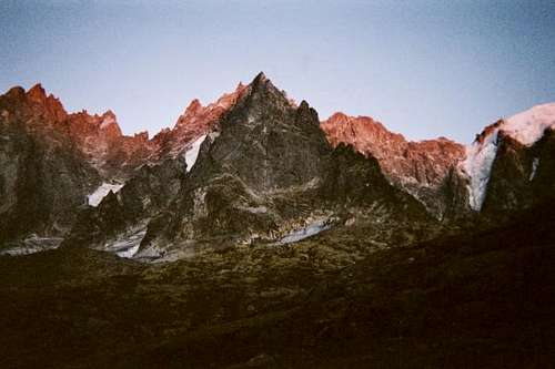 the aiguille du peigne from...