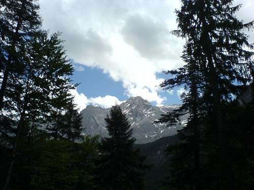 Zugspitze from the Eibsee