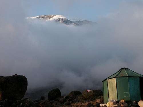 Kilimanjaro from Karanga Camp...