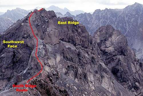 Ingalls Peaks routes from the south