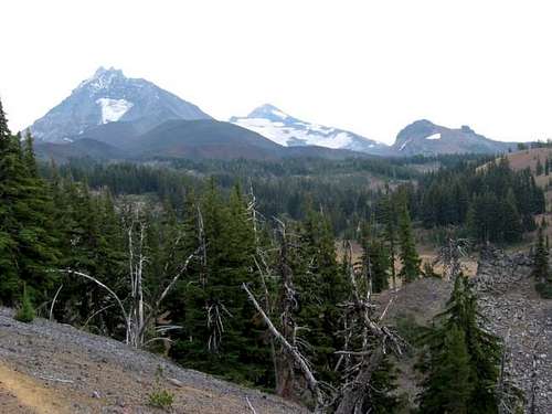 From L to R, North Sister,...