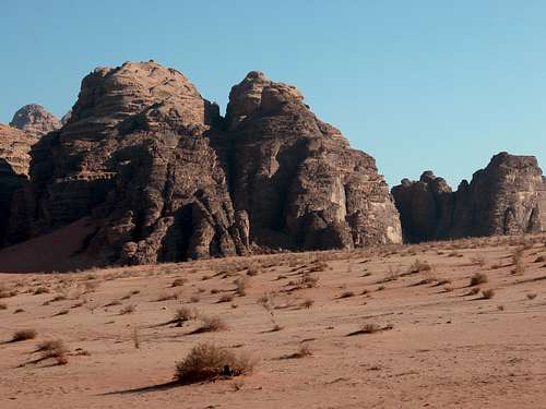 Rocks and desert
