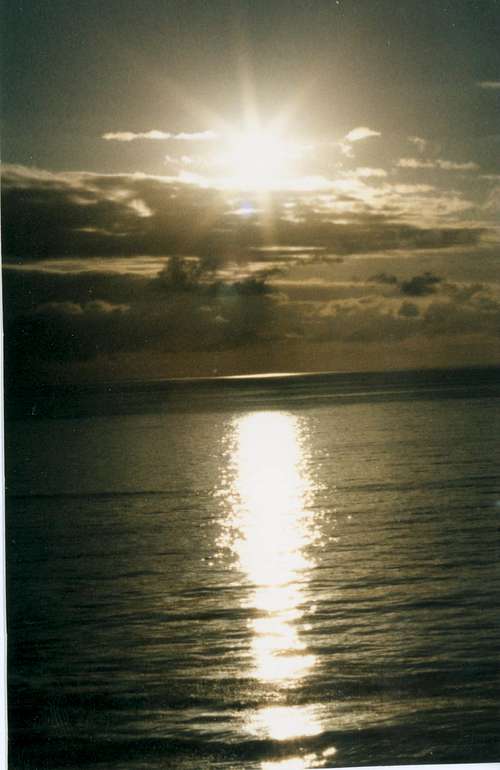 Pacific Ocean Sunset Calif.