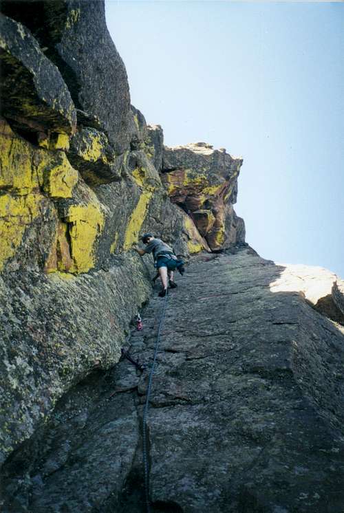 Climbing on the Third Flat Iron Boulder Colo.