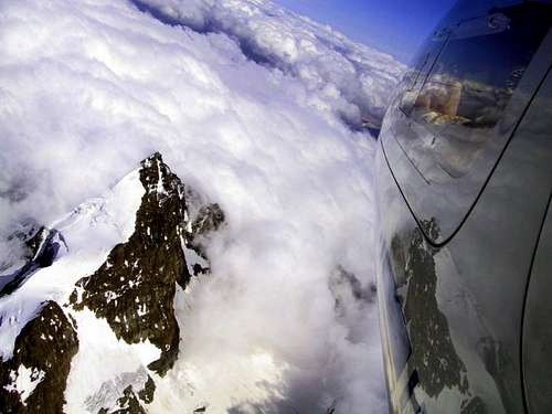 Flying over Bernina