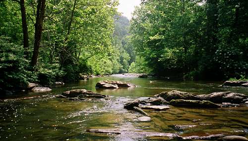 Shallow river in the Smokies