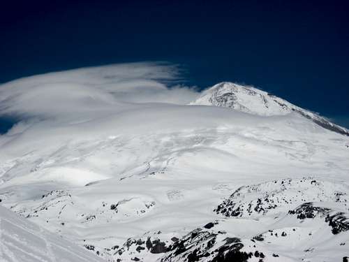Elbrus in clouds