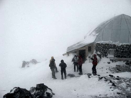 Diesel Hut. Snowstorm